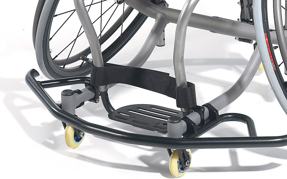 Basketball wheelchair frame components
